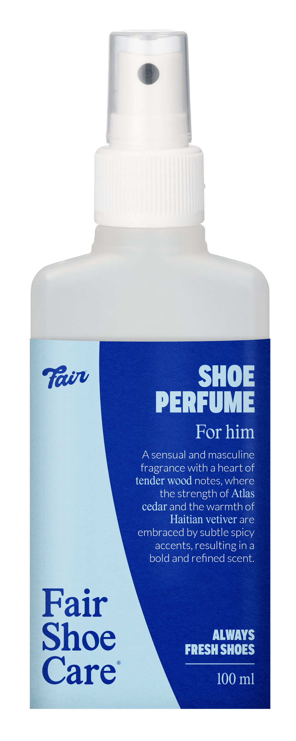 Fair Shoe Care Shoe Perfume For Him 100 ml spuitfles in verpakking