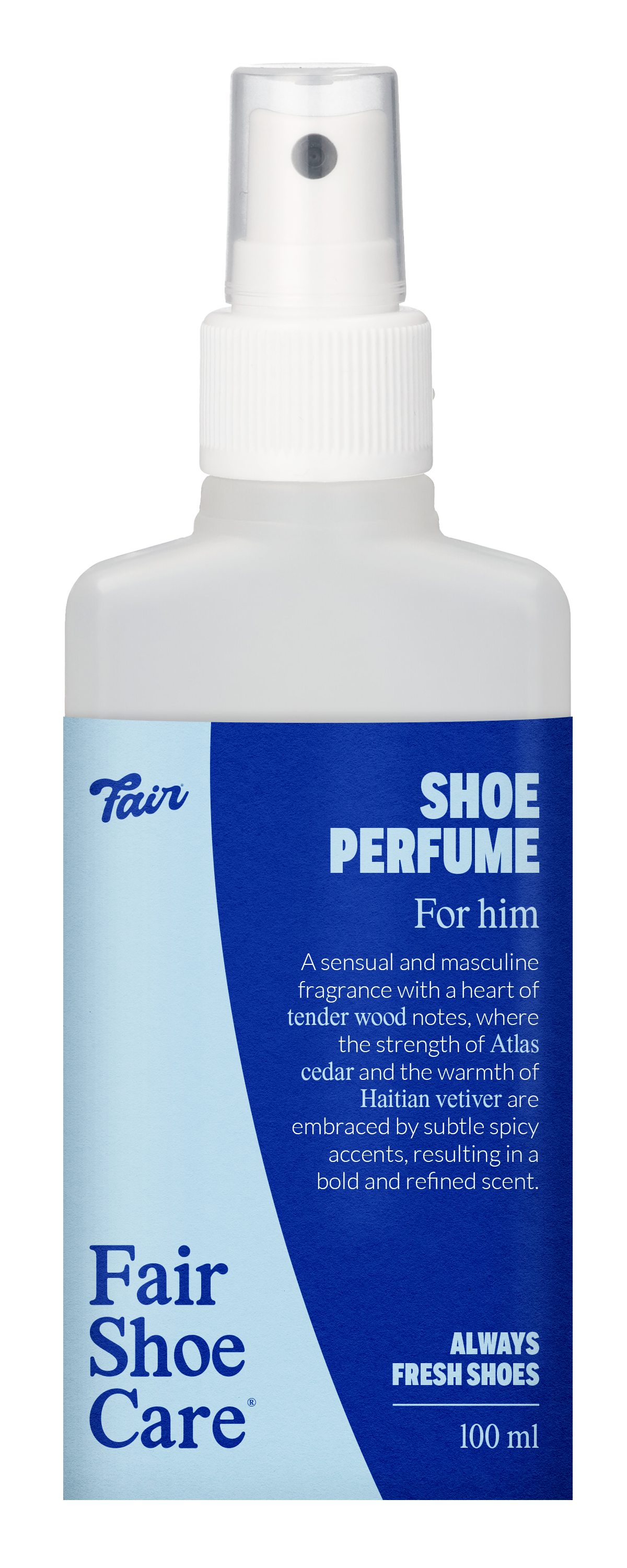 Fair Shoe Care Shoe Perfume For Him 100 ml spuitfles in verpakking