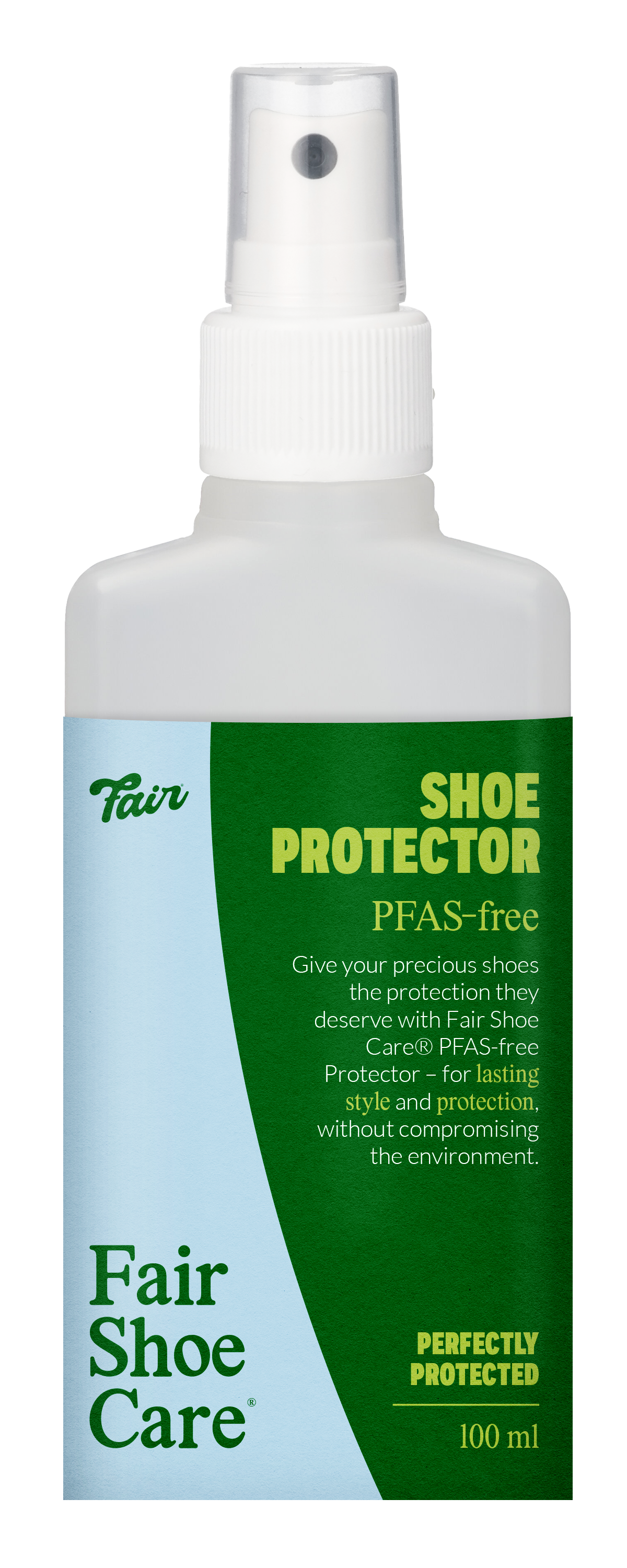 Fair Shoe Care Shoe Protector PFAS-free 100 ml spuitfles in verpakking